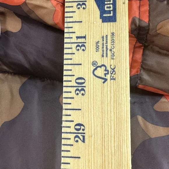 Tommy Hilfiger Mens XXL Orange Camo Hooded Puffer Parka Insulated Never worn - Picture 11 of 11